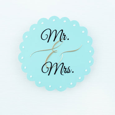 Mr. & Mrs. Greeting Card Attachment