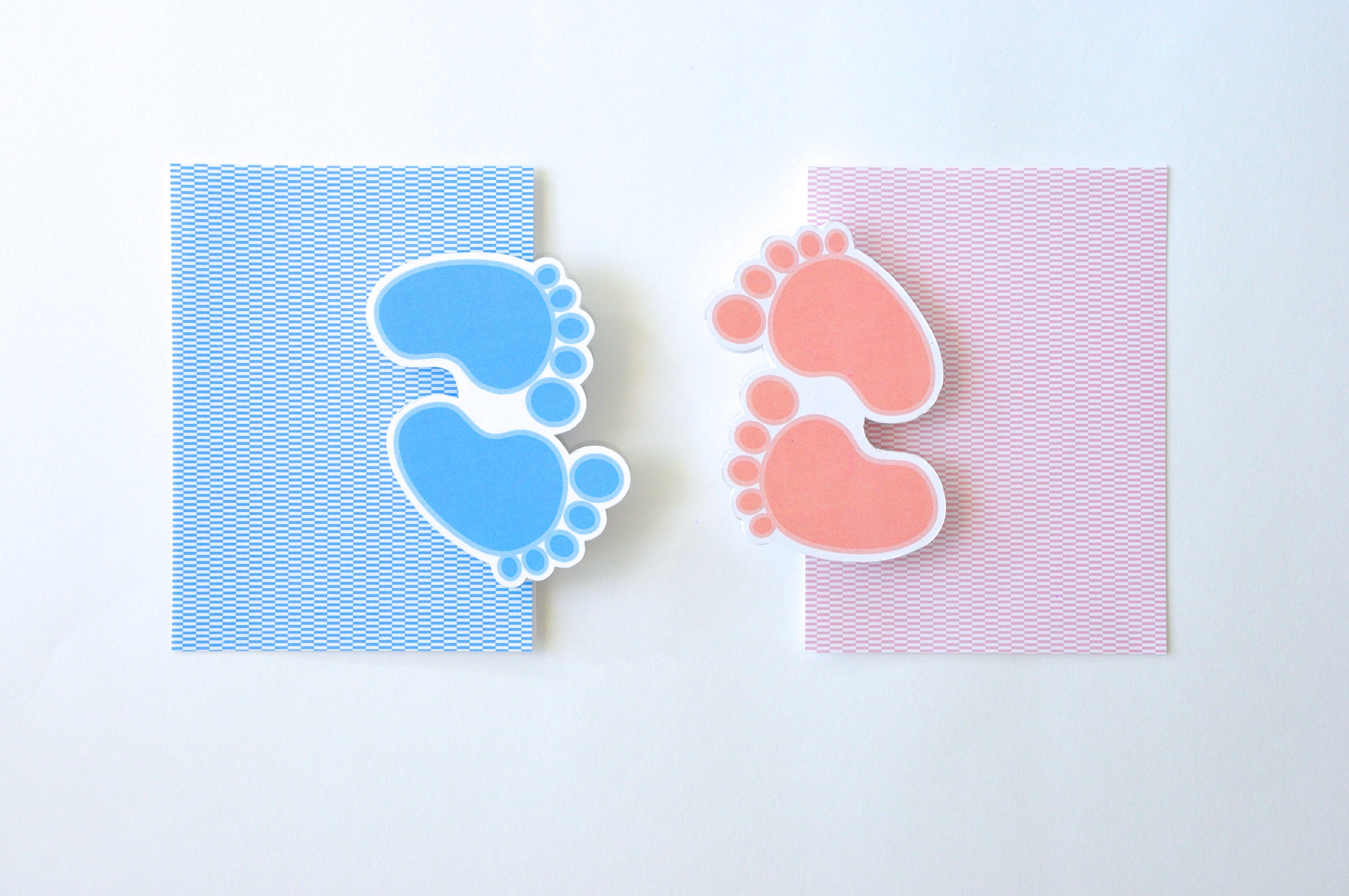 Baby Feet (Pink) Greeting Card Attachment