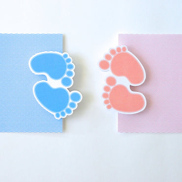 Baby Feet (Pink) Greeting Card Attachment