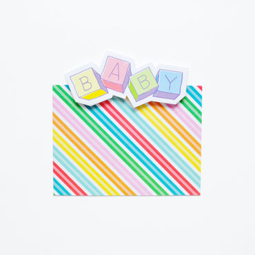 Baby Blocks Greeting Card Attachment