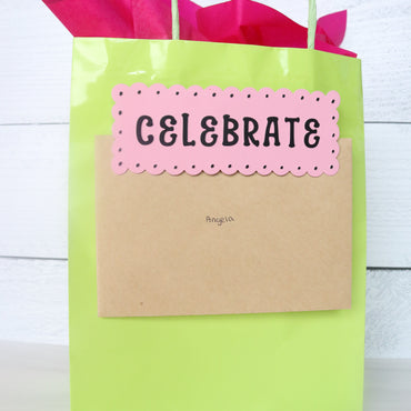 Celebrate Greeting Card Attachment