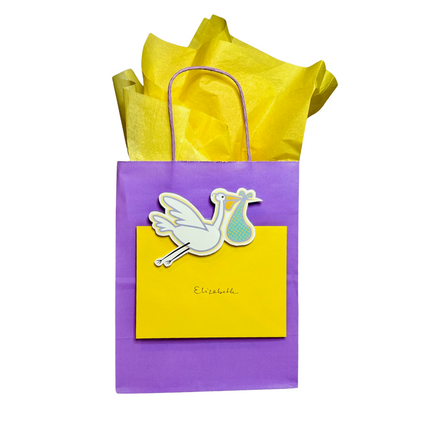 Special Delivery Stork Greeting Card Attachment